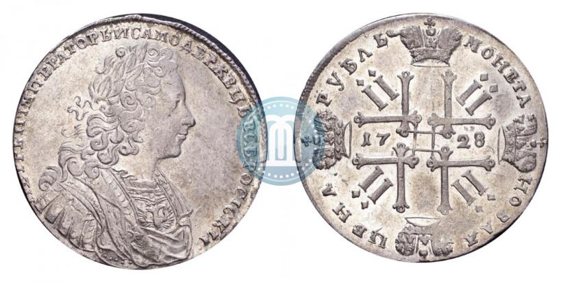 Фото 1 рубль 1728 года  "Тип 1728"