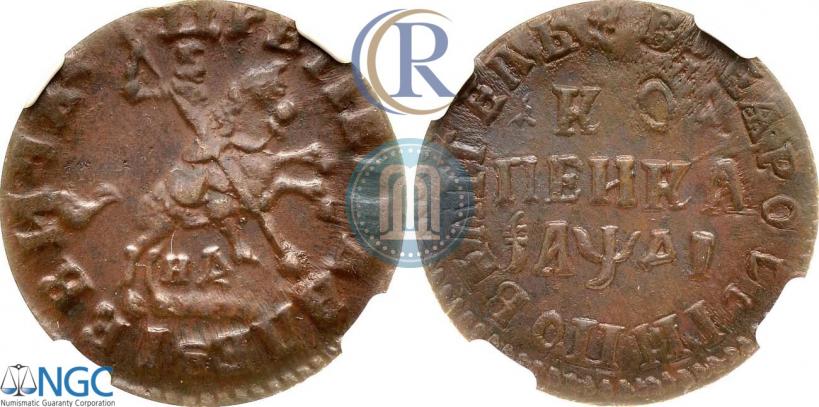 Фото 1 копейка 1714 года НД 