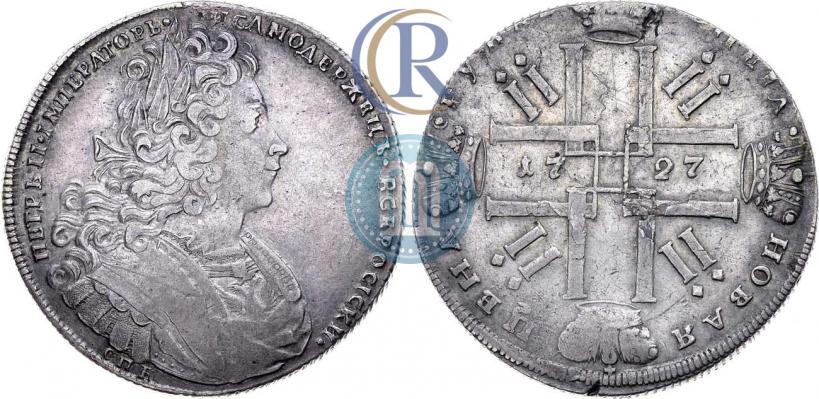 Picture 1 rouble 1727 year СПБ "Petersburg type"
