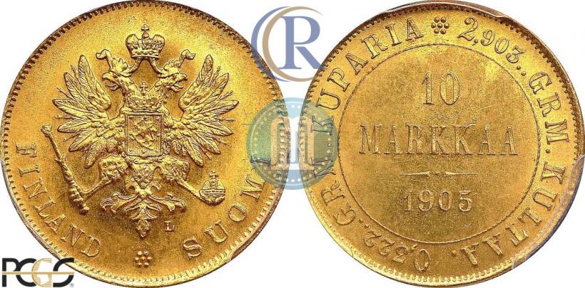 Picture 10 markkaa 1905 year L 