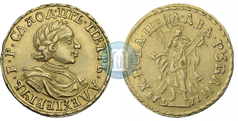 Picture 2 roubles 1718 year L 