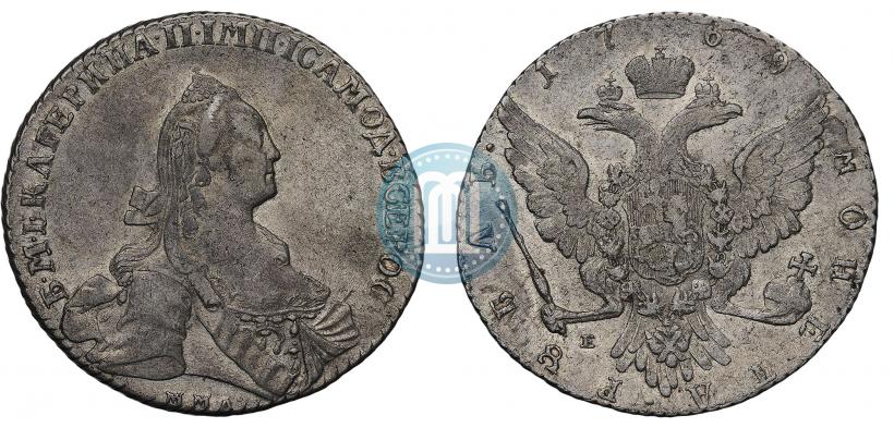 Фото 1 рубль 1769 года ММД-EI 
