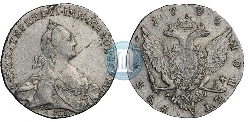Picture 1 rouble 1772 year СПБ-ЯЧ-Т.I. 