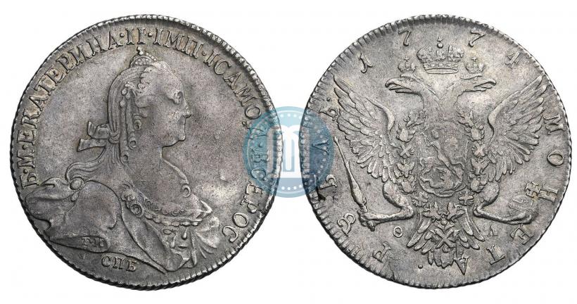 Фото 1 рубль 1774 года СПБ-ФЛ 