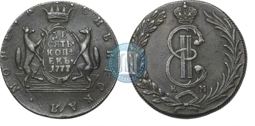 Picture 10 kopecks 1777 year КМ 