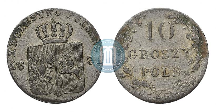 Picture 10 groszy 1831 year KG "Polish uprising"