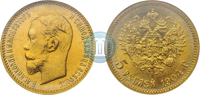 Picture 5 roubles 1904 year (АР) 