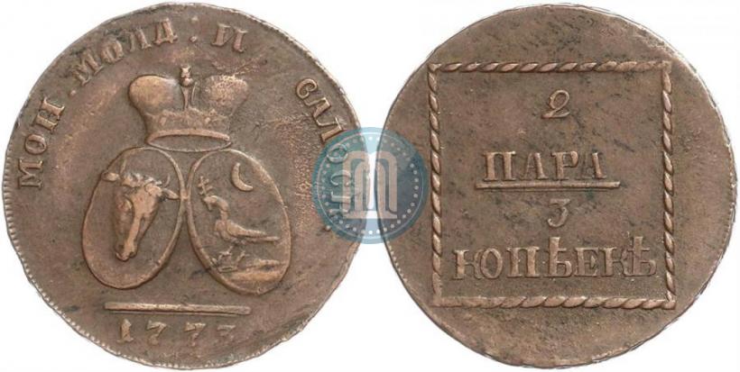 Фото 2 пара - 3 копейки 1773 года  