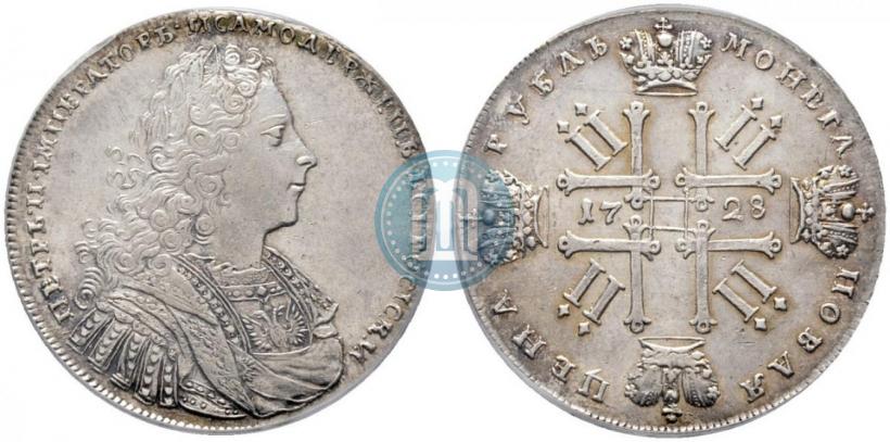 Фото 1 рубль 1728 года  "Тип 1728"