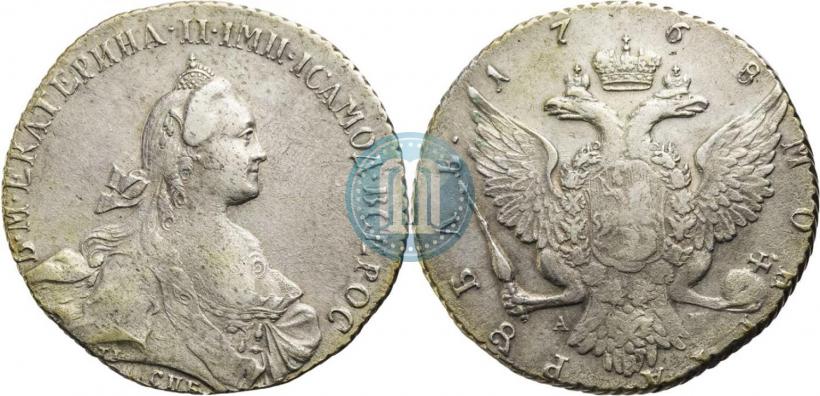 Picture 1 rouble 1768 year СПБ-АШ 