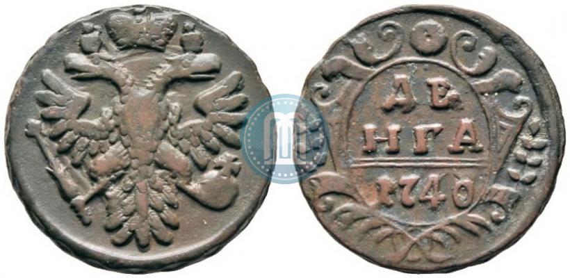 Фото Денга 1740 года  