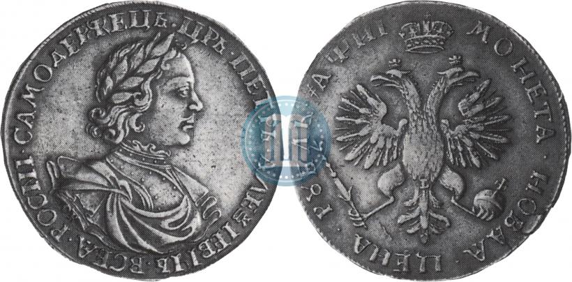 Фото 1 рубль 1718 года OK-L 