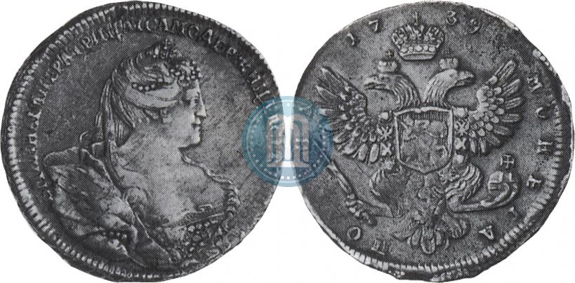 Picture Poltina 1739 year  "Moscow type"
