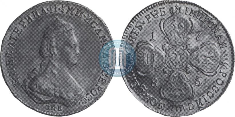 Picture 5 roubles 1785 year СПБ 