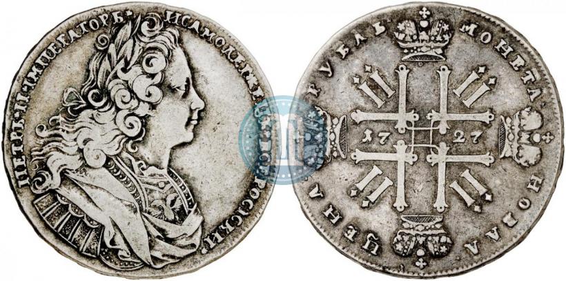 Picture 1 rouble 1727 year  "Moscow type"
