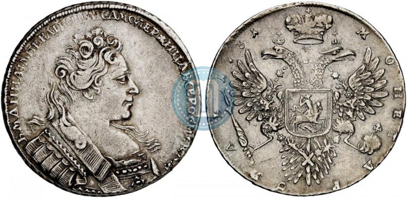 Picture 1 rouble 1731 year  