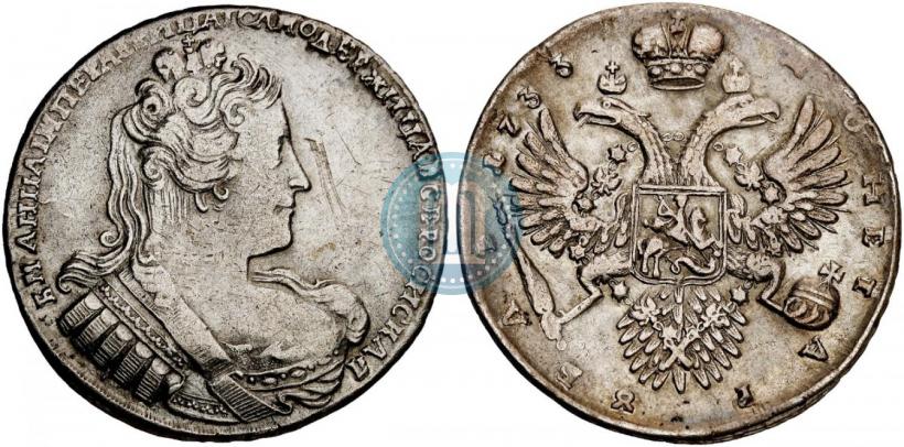Фото 1 рубль 1733 года  