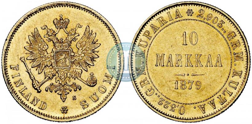 Picture 10 markkaa 1879 year S 