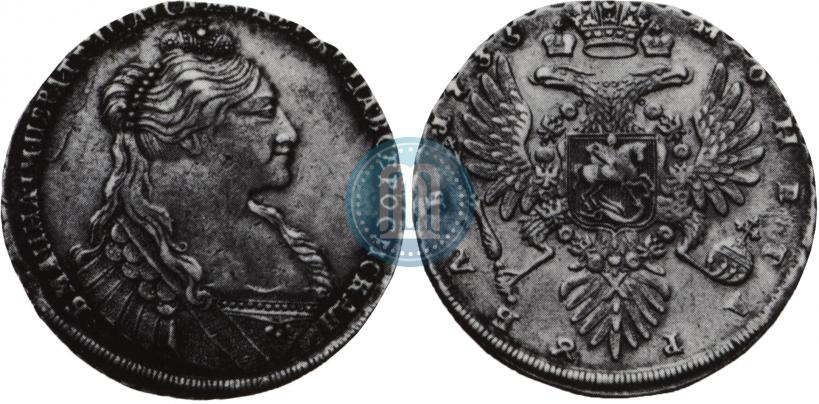 Picture 1 rouble 1735 year  