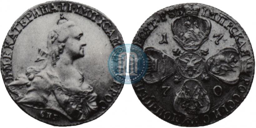 Picture 10 roubles 1770 year СПБ 