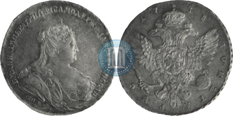 Picture 1 rouble 1738 year СПБ "Petersburg type"
