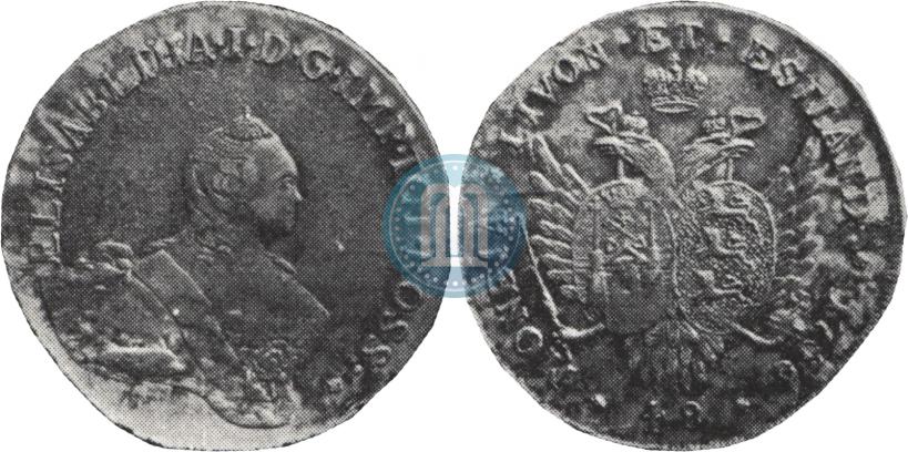 Picture 48 kopecks 1756 year  "For Livonia"