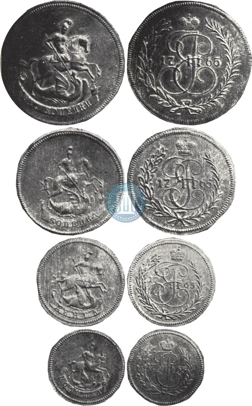 Picture 2 kopecks 1765 year  