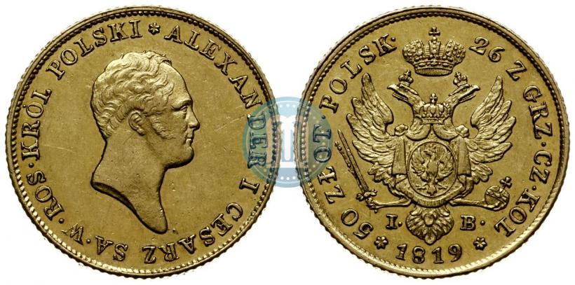 Picture 50 złotych 1819 year IB 