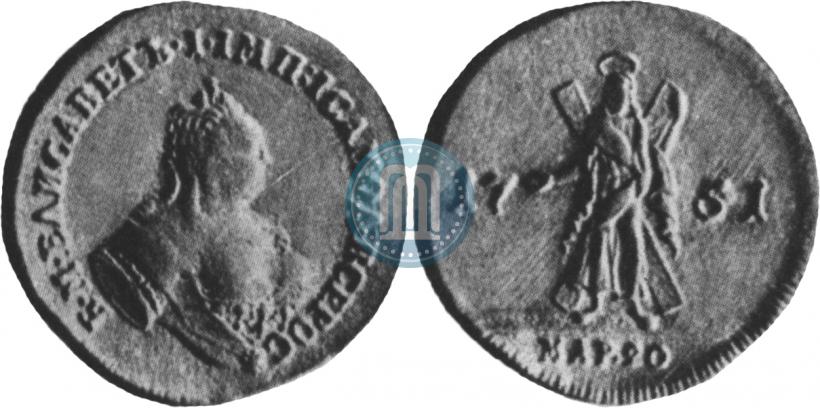 Picture 2 ducats 1751 year  "St. Andrew on the reverse"