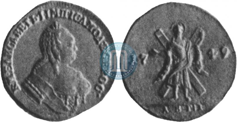 Picture 1 ducat 1749 year  "St. Andrew on the reverse"
