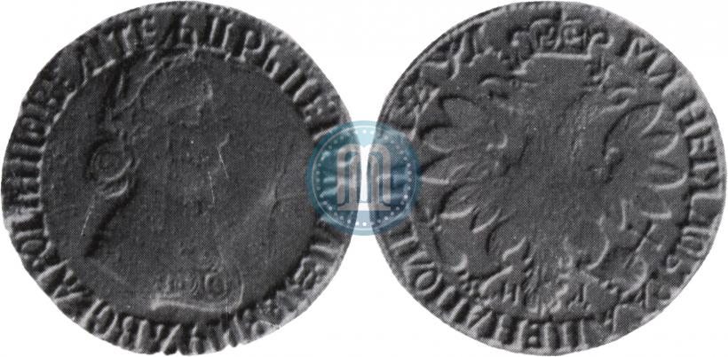 Фото Полтина 1704 года МД "Портрет работы Ф. Алексеева"
