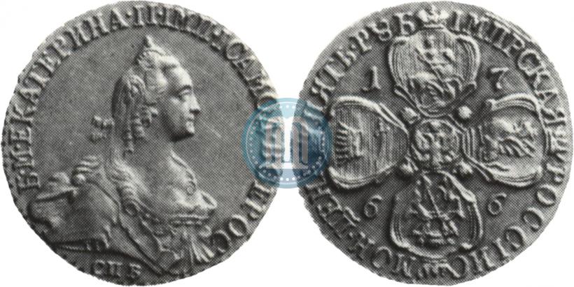 Picture 5 roubles 1766 year СПБ 