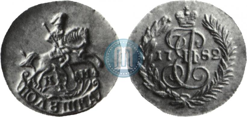 Фото Полушка 1782 года КМ 