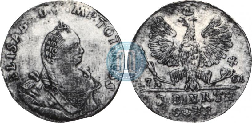 Picture 1/3 Thaler 1761 year  
