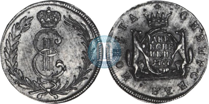 Picture 2 kopecks 1777 year КМ 