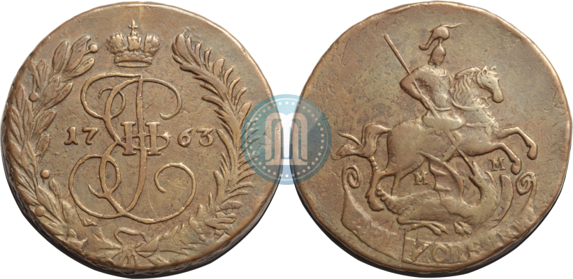 Picture 2 kopecks 1763 year ММ 