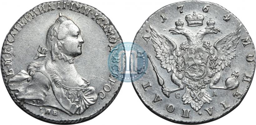 Фото Полтина 1764 года СПБ-СА 