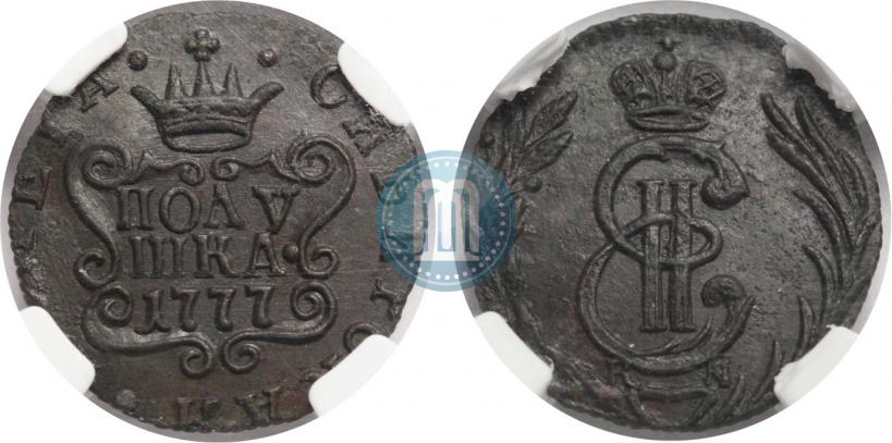 Фото Полушка 1777 года КМ 