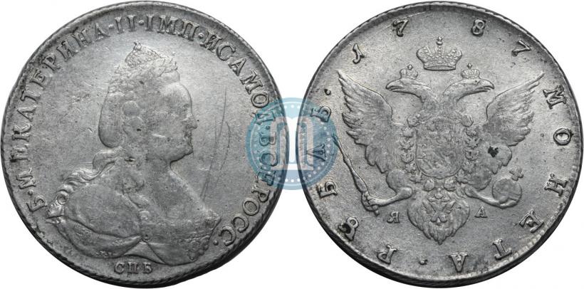 Picture 1 rouble 1787 year СПБ-ЯА 