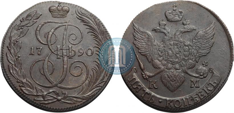 Picture 5 kopecks 1790 year КМ 