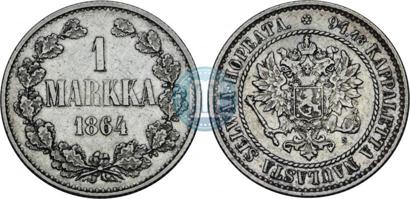 Фото 1 марка 1864 года S 