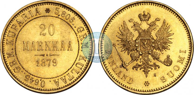 Picture 20 markkaa 1879 year S 