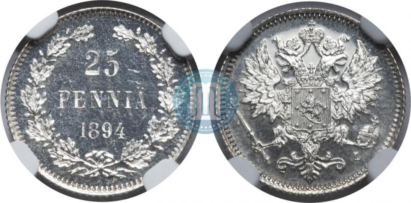 Picture 25 pennia 1894 year L 