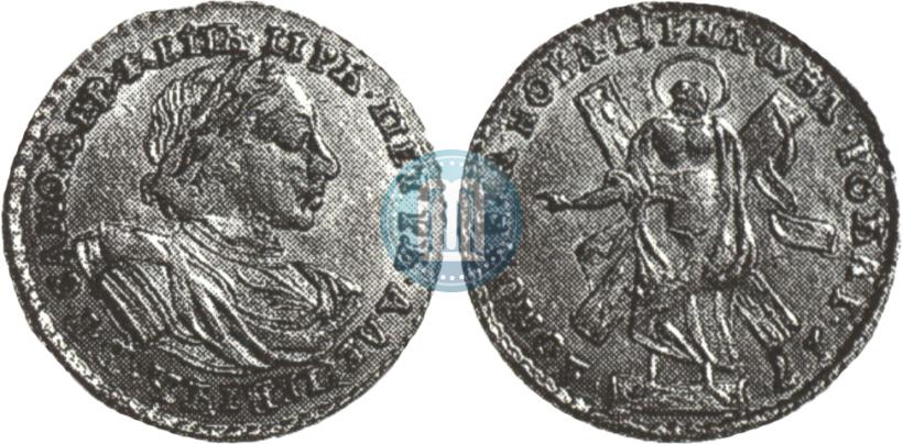 Picture 2 roubles 1720 year  