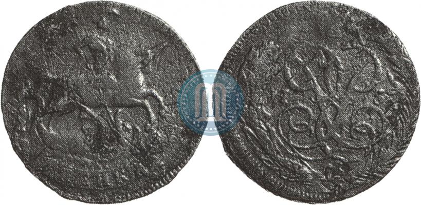 Picture 1 kopeck 1757 year  