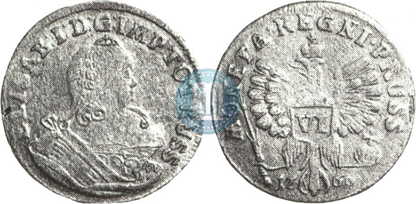 Picture 6 groszy 1761 year  