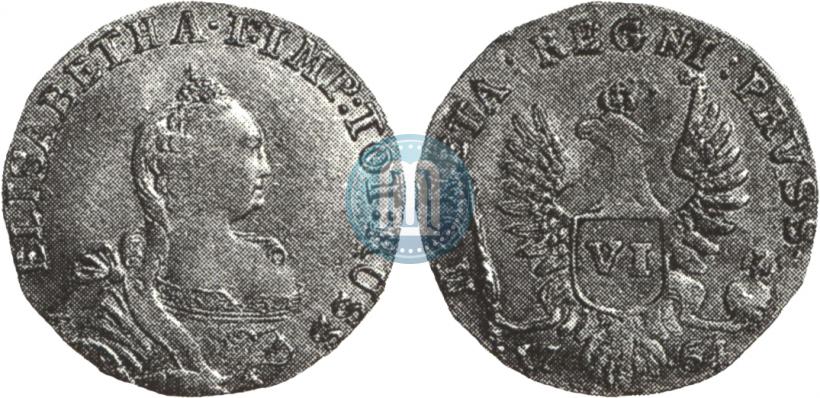 Picture 6 groszy 1761 year  