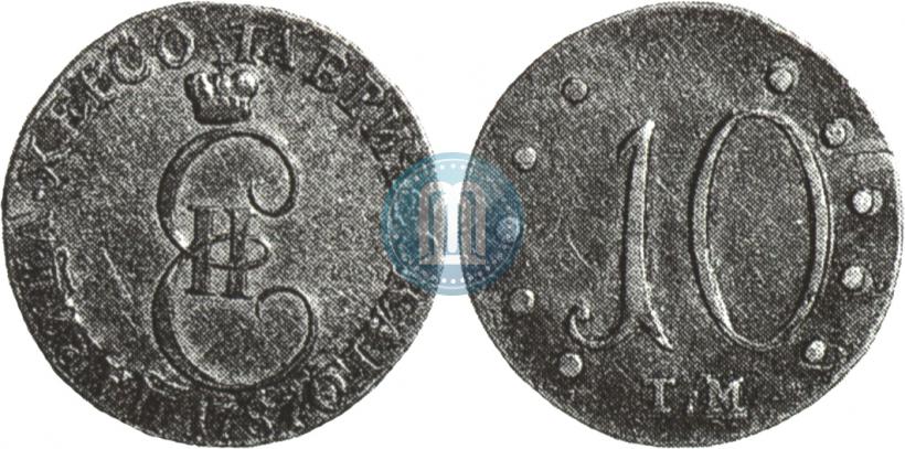 Picture 10 kopecks 1787 year ТМ 