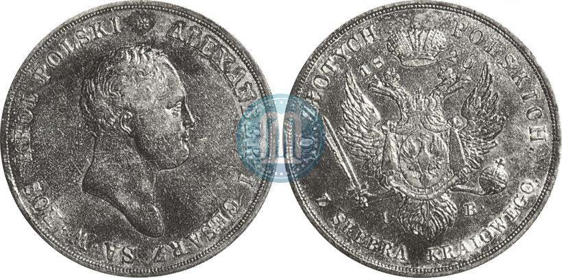 Picture 10 złotych 1820 year IB 