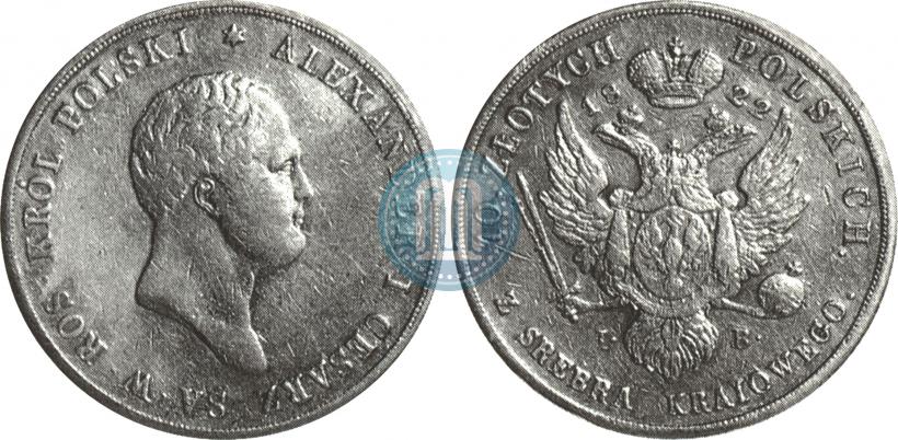 Picture 10 złotych 1822 year IB 